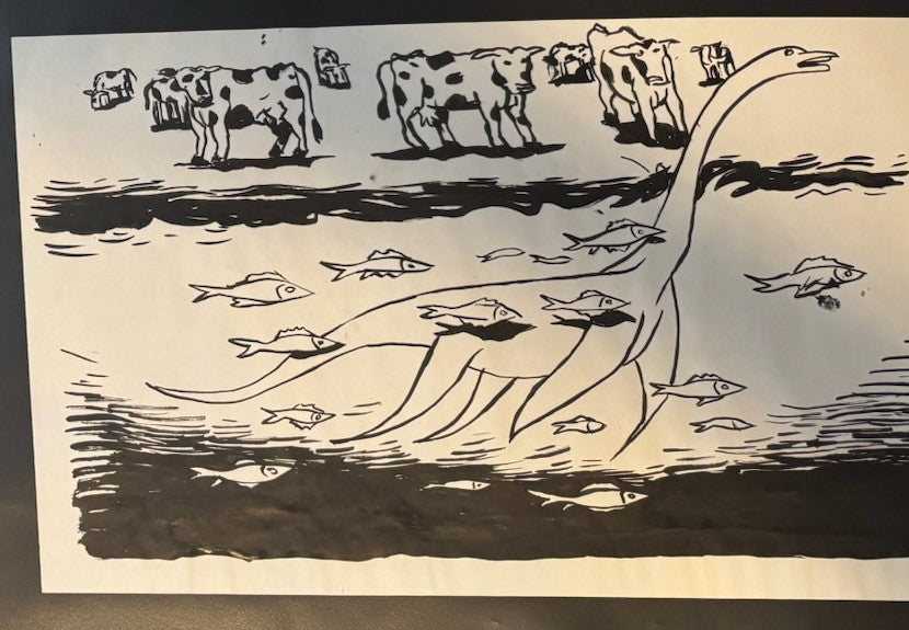 Cows and Champy Marker Drawing