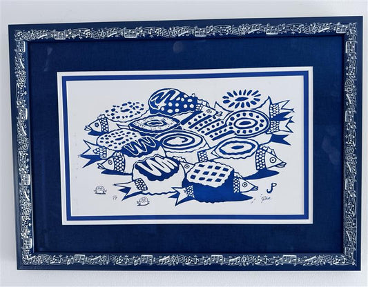 Blue Year Old Donuts