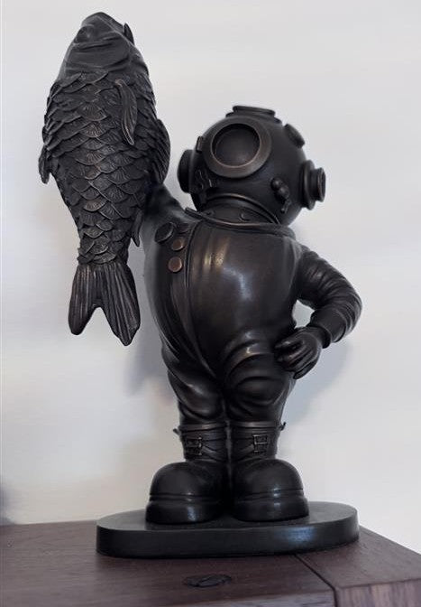 Diver Bronze Statue