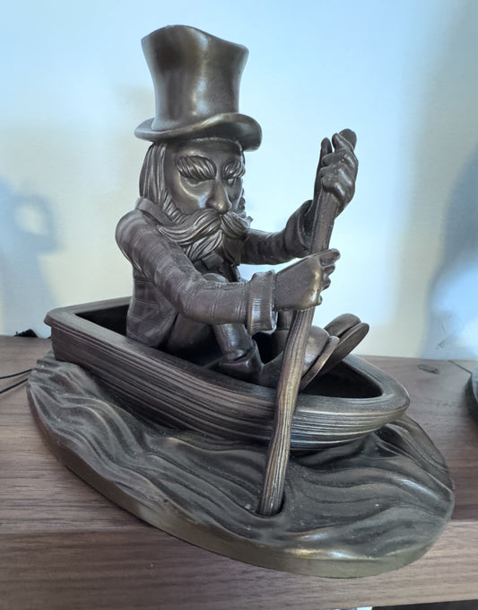 Boat Man Bronze Statue